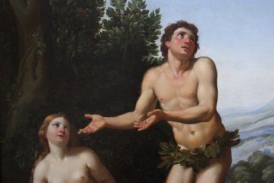 God Admonishing Adam and Eve by Domenico Zampieri